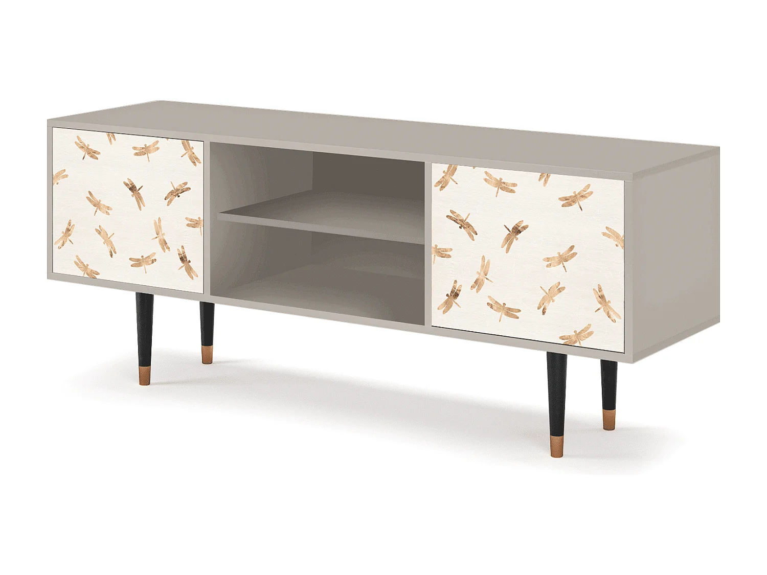 Meuble TV - 170х69х48 cm - T2 - Nude Dragonflies, Sable