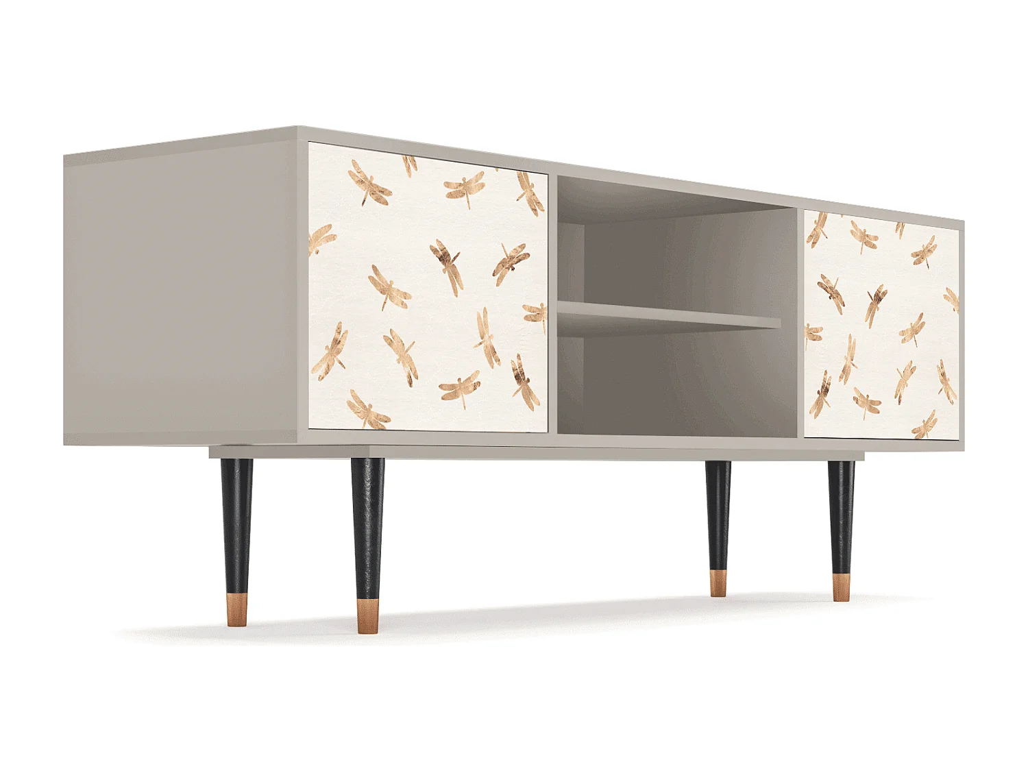 Meuble TV - 170х69х48 cm - T2 - Nude Dragonflies, Sable