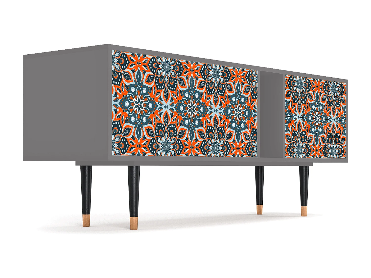 TV-meubel - 170х69х48 cm - T1 - Fire Beetle, Grijs