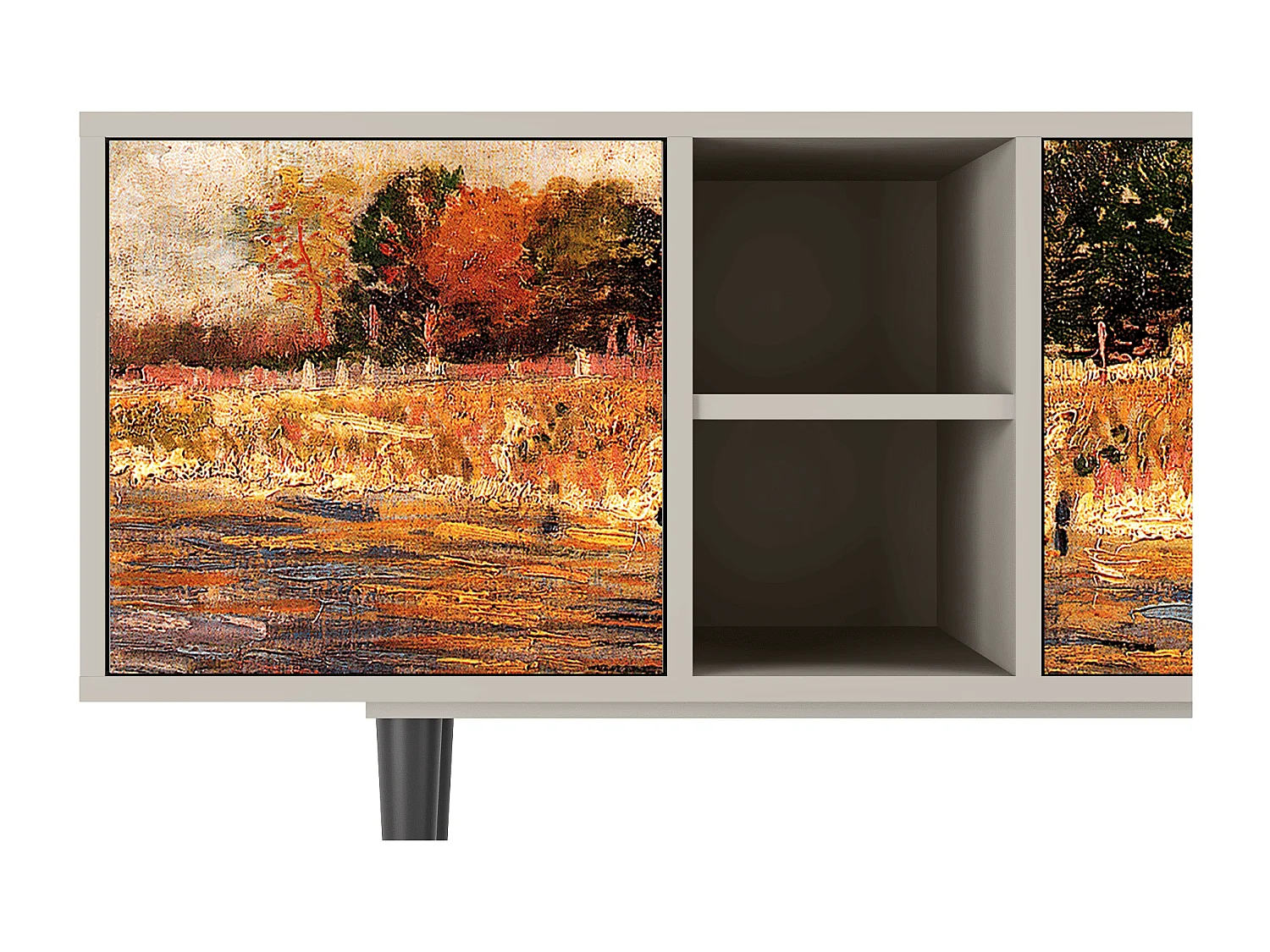 Mueble de TV - 150х69х41 cm - T5 - The Banks, Areia