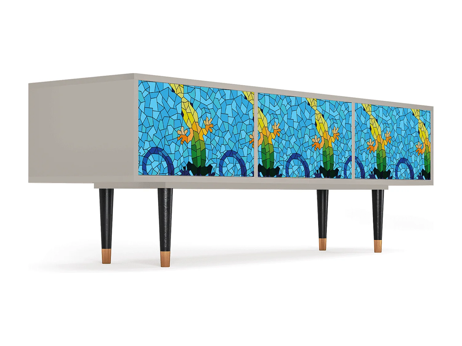 Meuble TV - 170х59х48 cm - T4 - Gaudi's Lizard, Sable