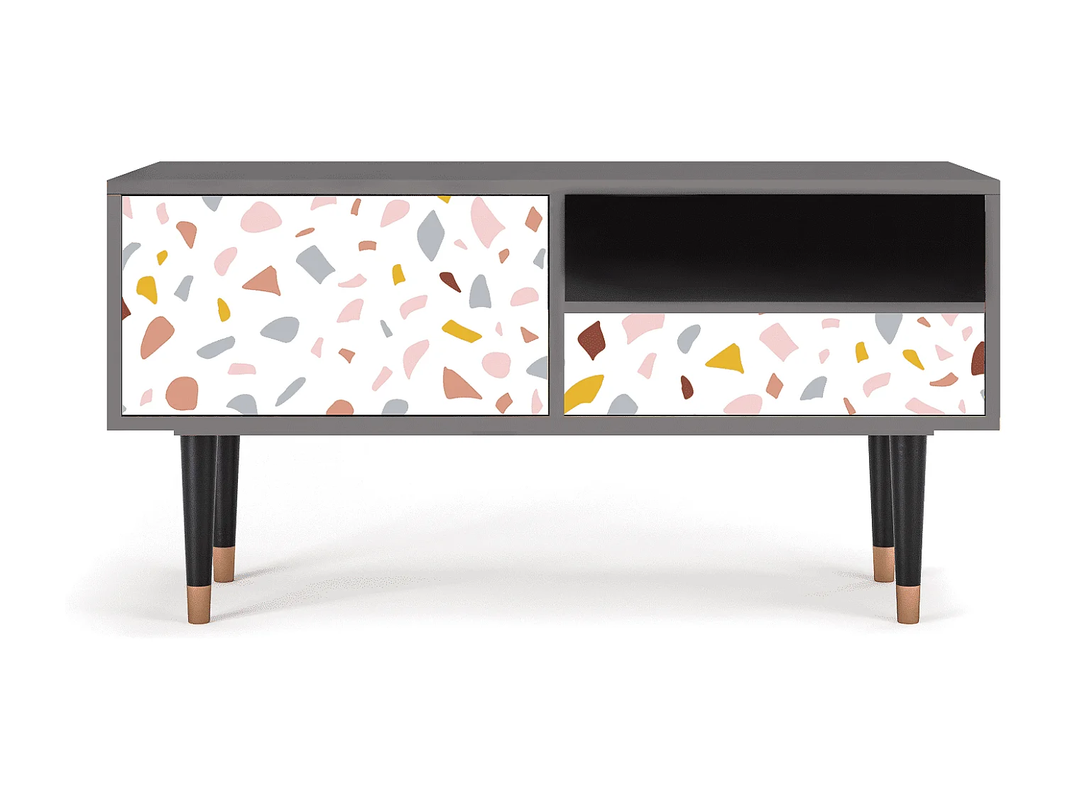 Mobile TV - 115х59х48 cm - T3 - Marmelade Cheese, Grigio