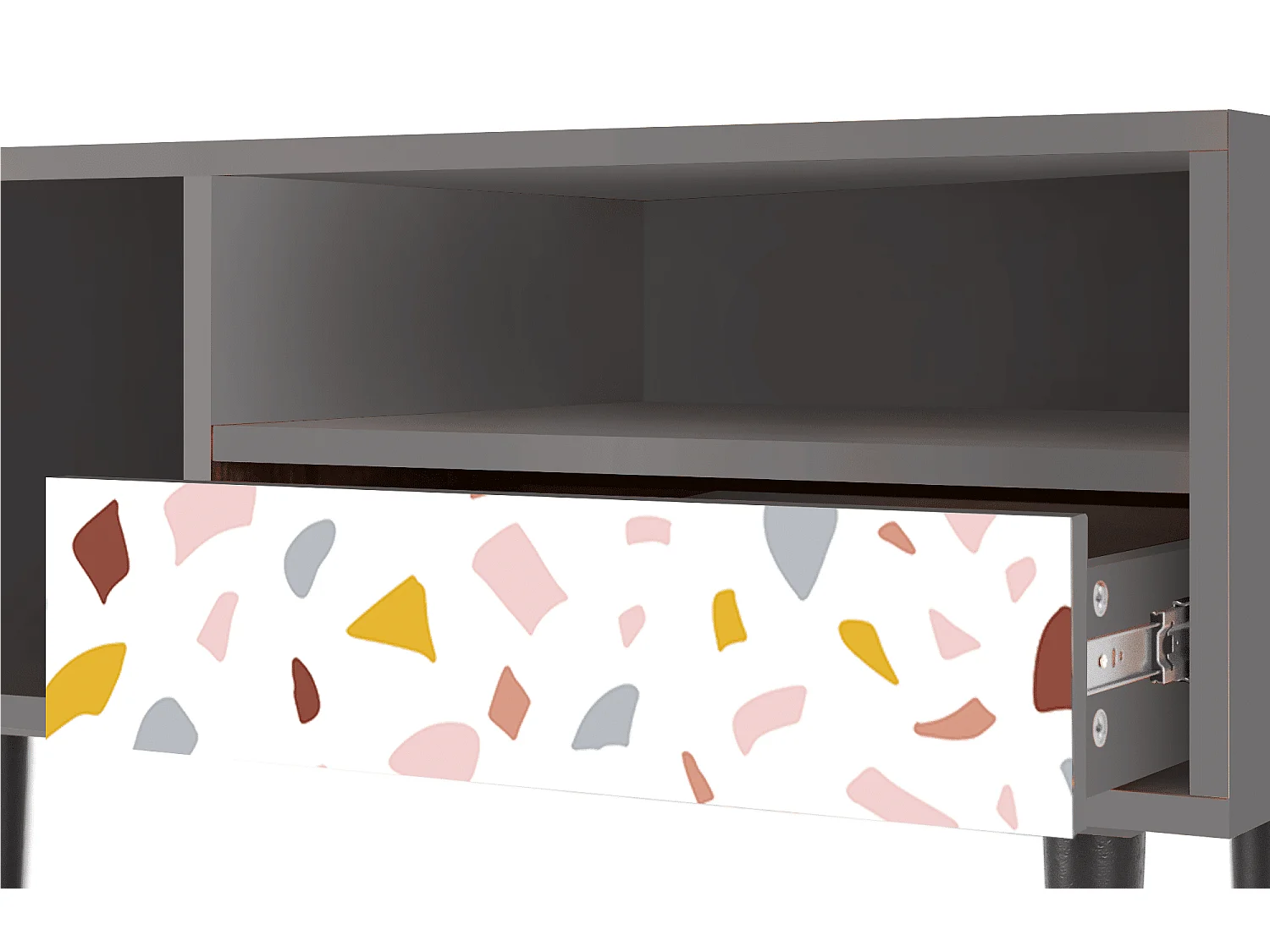 Mobile TV - 115х59х48 cm - T3 - Marmelade Cheese, Grigio