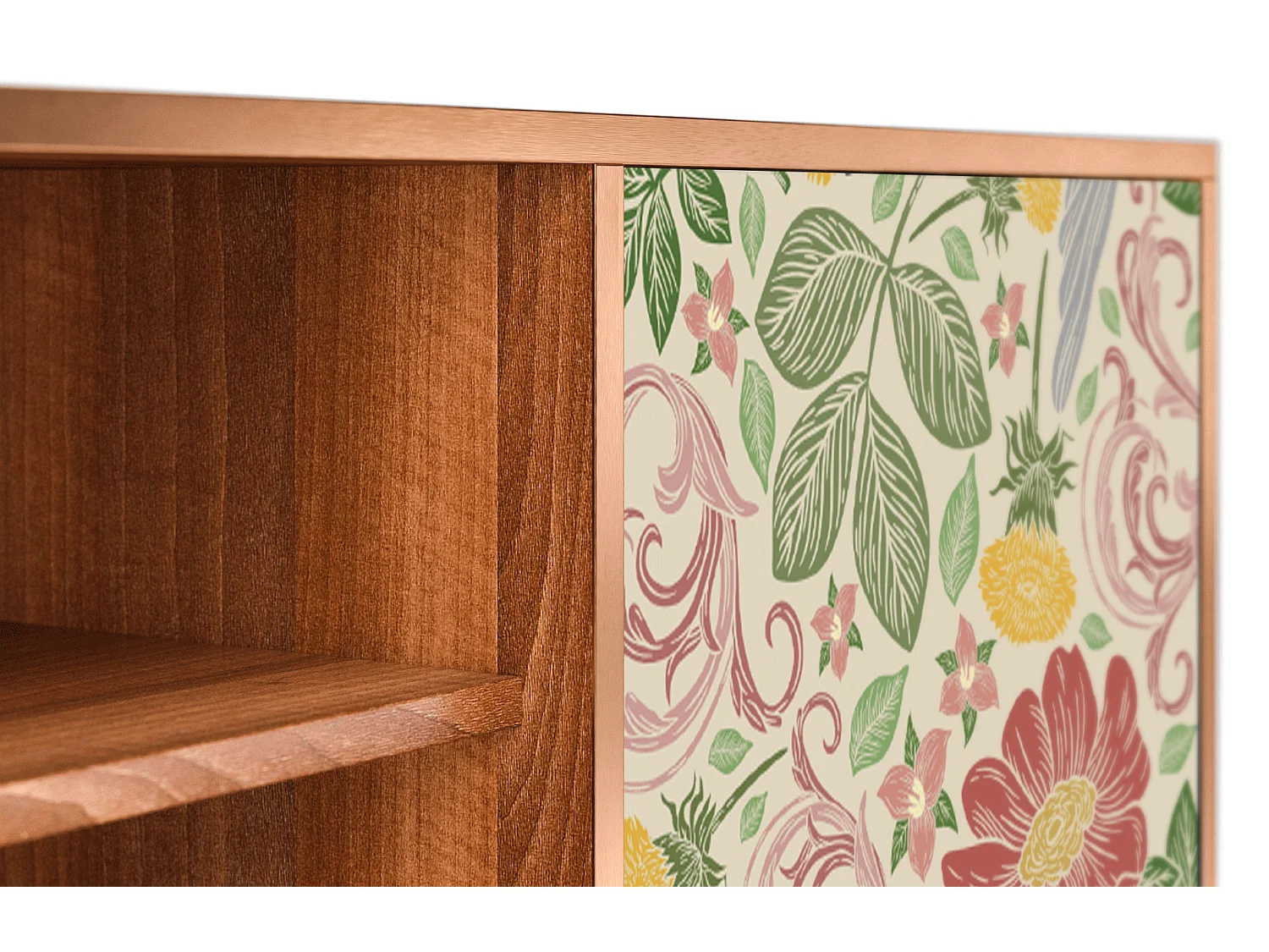 Mobile TV - 170х69х48 cm - T2 - Spring Swallow, Noce