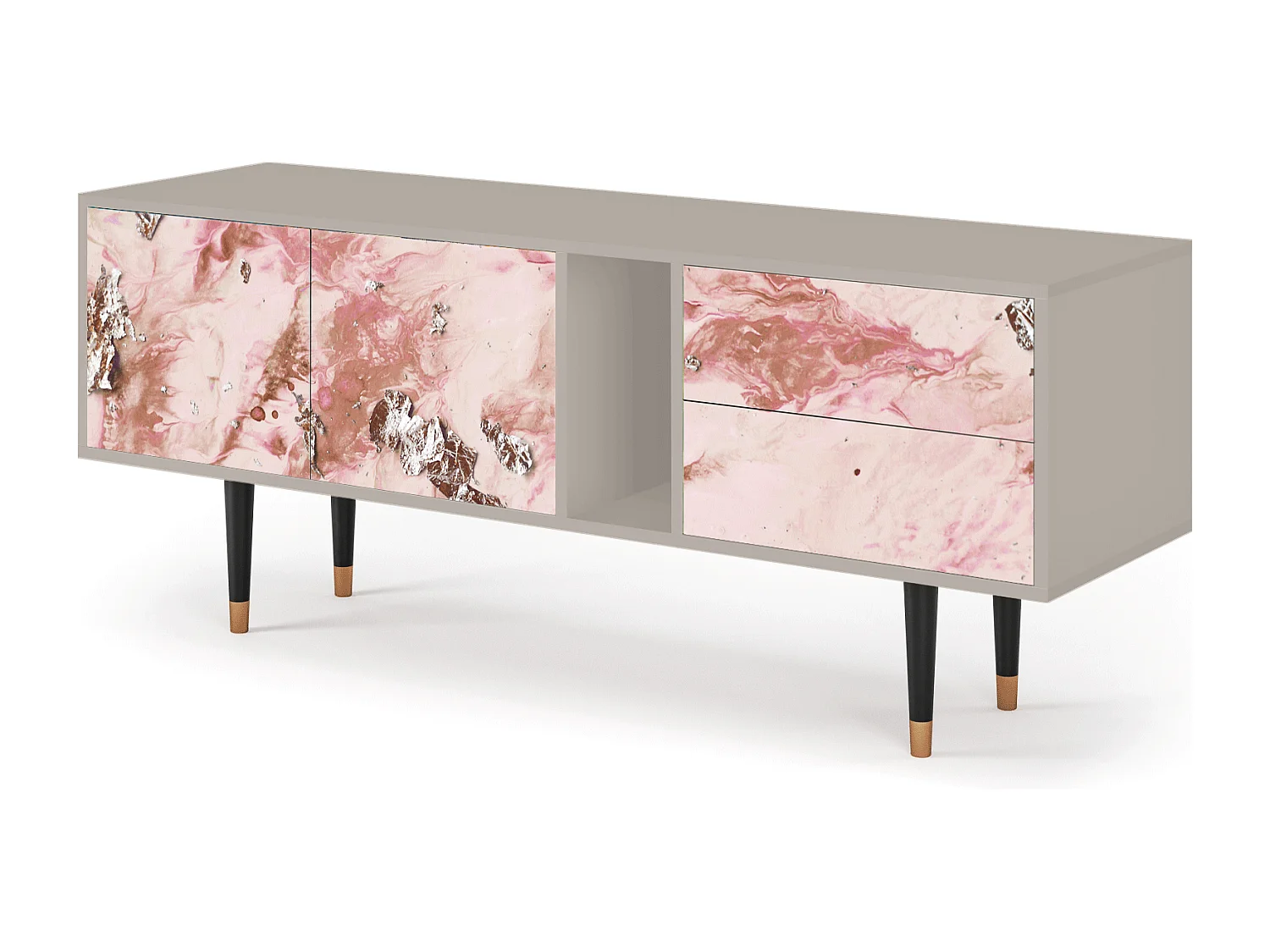 Mueble de TV - 170х69х48 cm - T1 - Cotton Candy, Areia