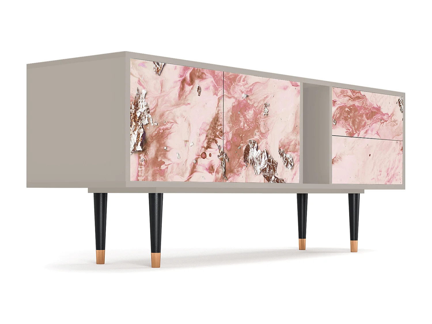 Mueble de TV - 170х69х48 cm - T1 - Cotton Candy, Areia