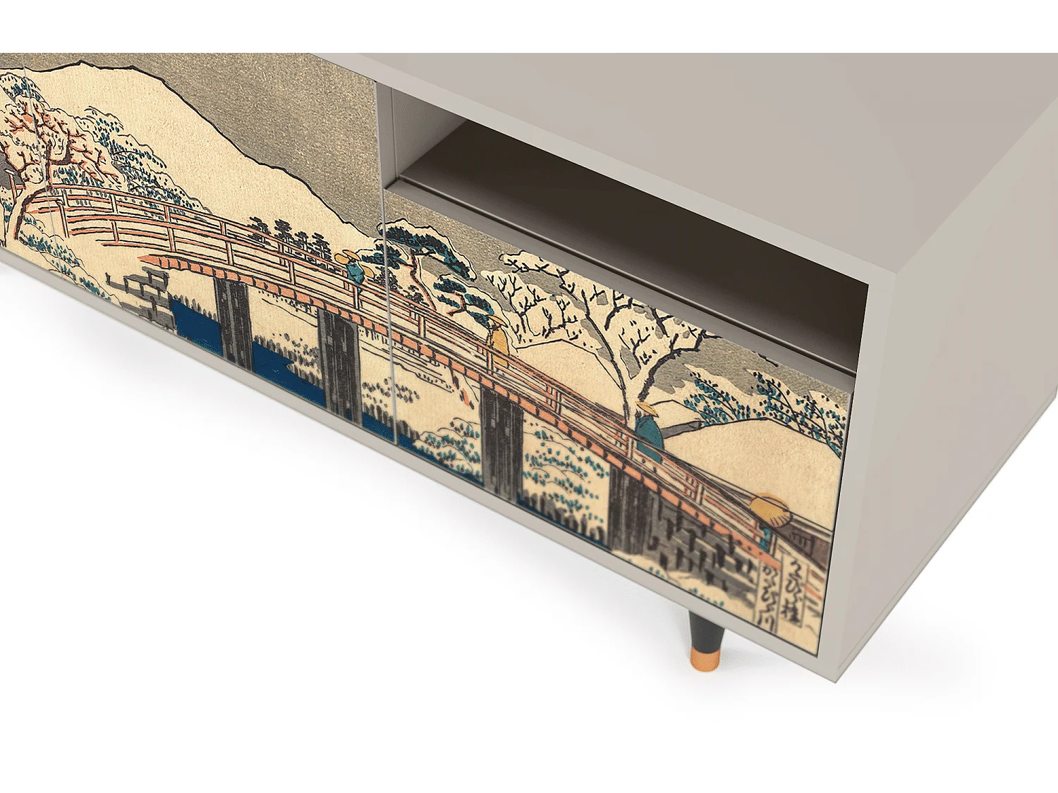 Mueble de TV - 125х56х41 cm - T7 - Katabira River, Arena