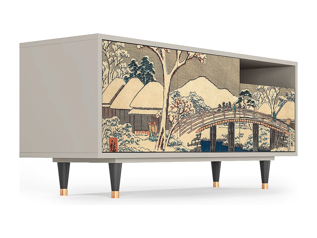 Mobile TV - 125х56х41 cm - T7 - Katabira River, Sabbia