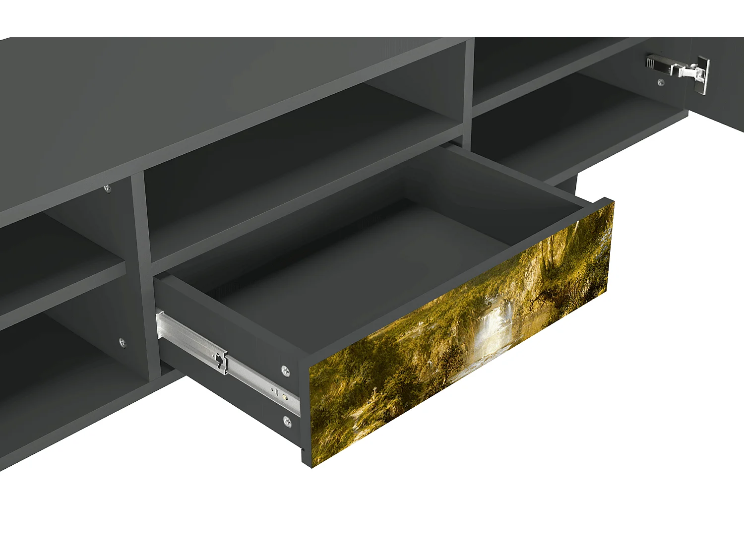 Mueble de TV - 170х59х41 cm - T6 - The Heart of the Andes , Antracite