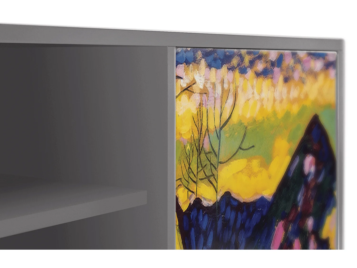 Meuble TV - 170х69х48 cm - T2 - Winter Landscape, Gris