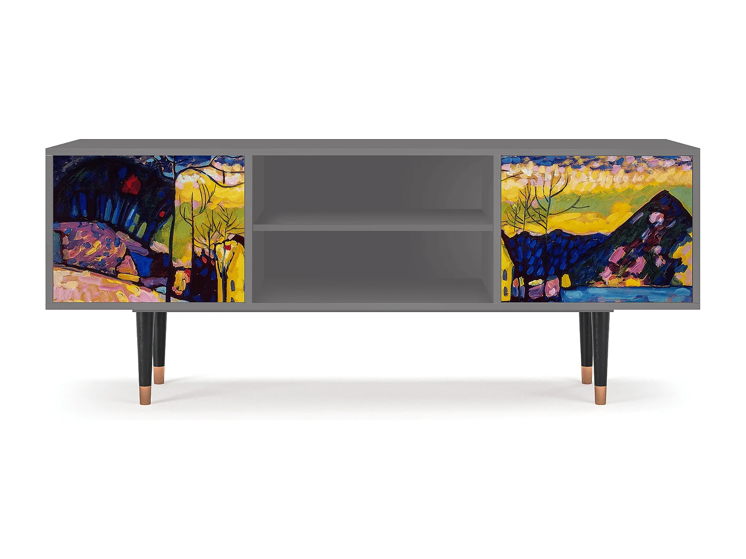 TV-Möbel - 170х69х48 cm - T2 - Winter Landscape, Grau