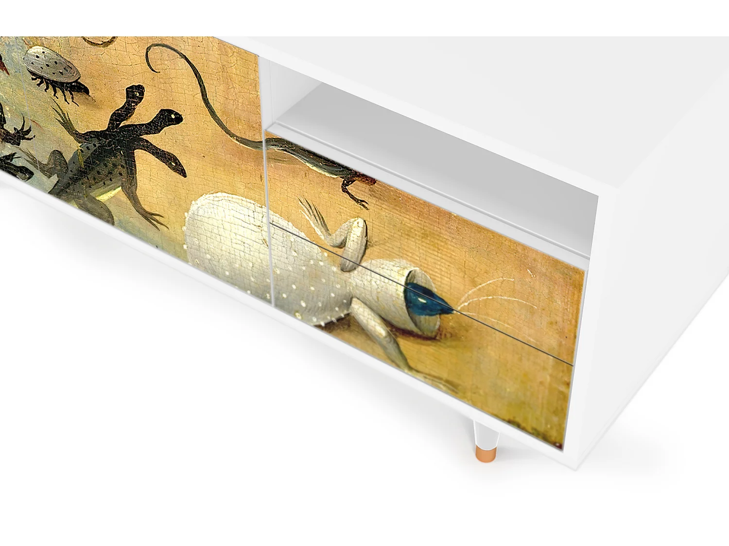 Szafka RTV - 125х56х41 cm - T7 - The Garden by Bosch, Biały