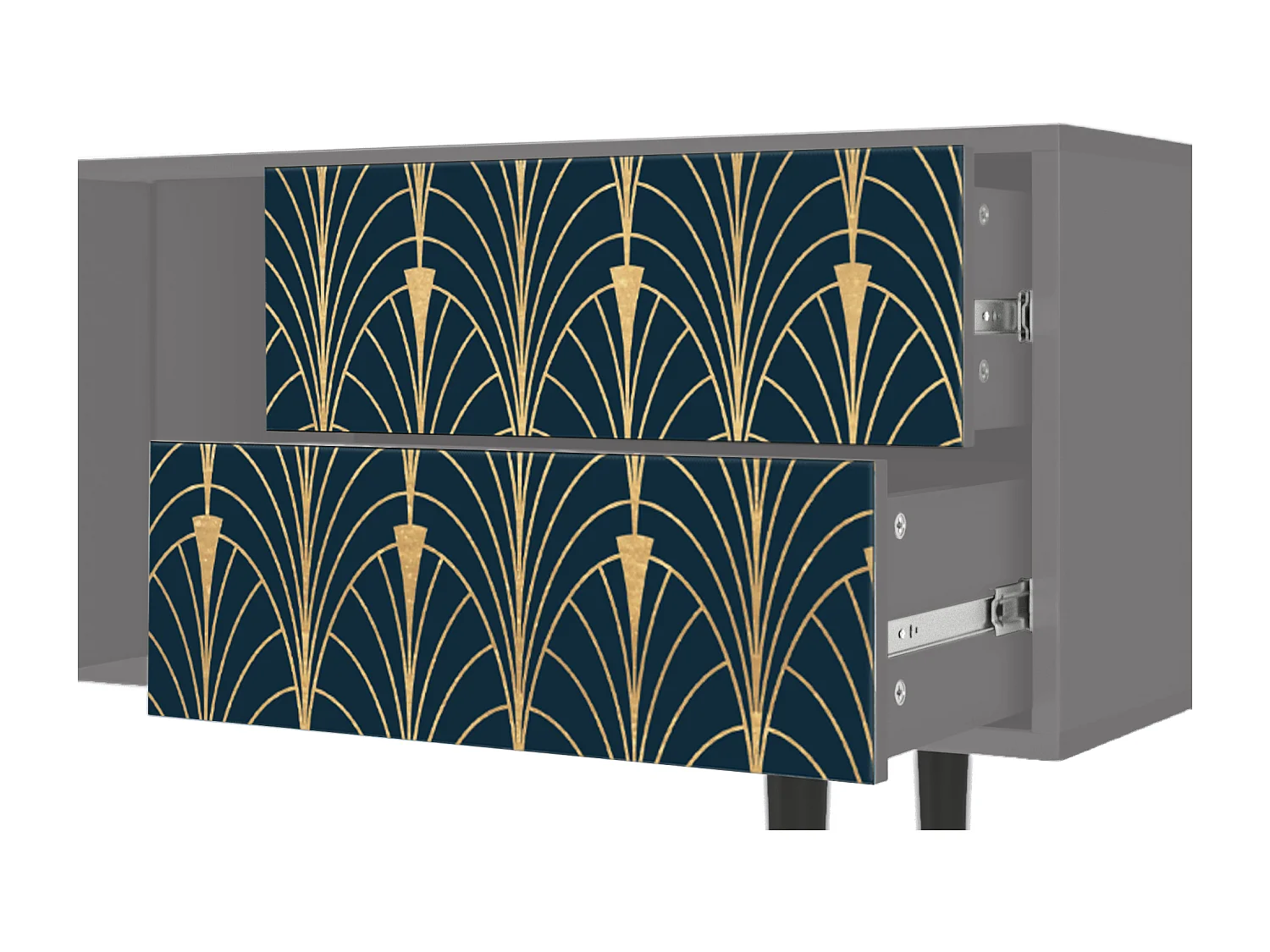 TV-Möbel - 170х69х48 cm - T1 - Flower of the Nile, Grau