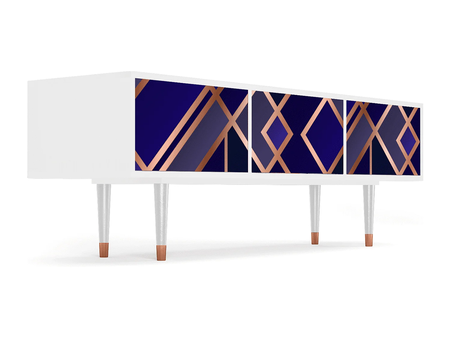 Meuble TV - 170х59х48 cm - T4 - Aquamarine Getsby, Blanc