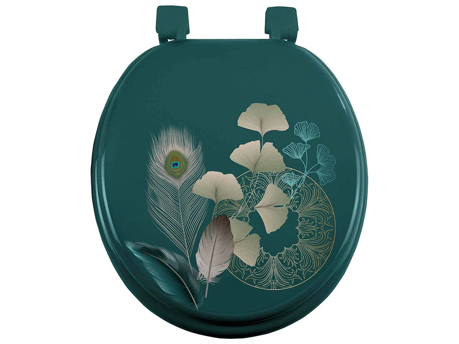 Abattant WC Modele Paon Ginko-Blue