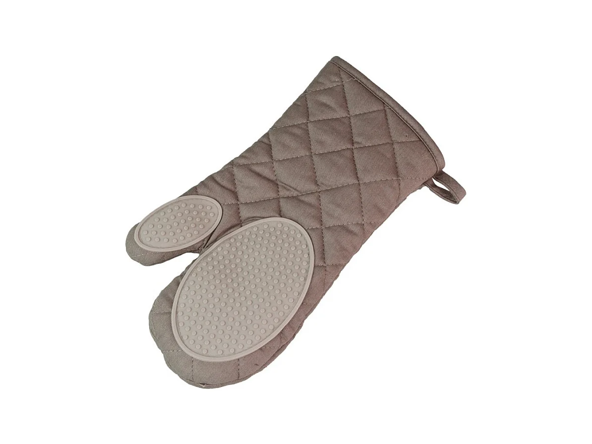 Gant de cuisine avec protection silicone Collection Cuistot Taupe