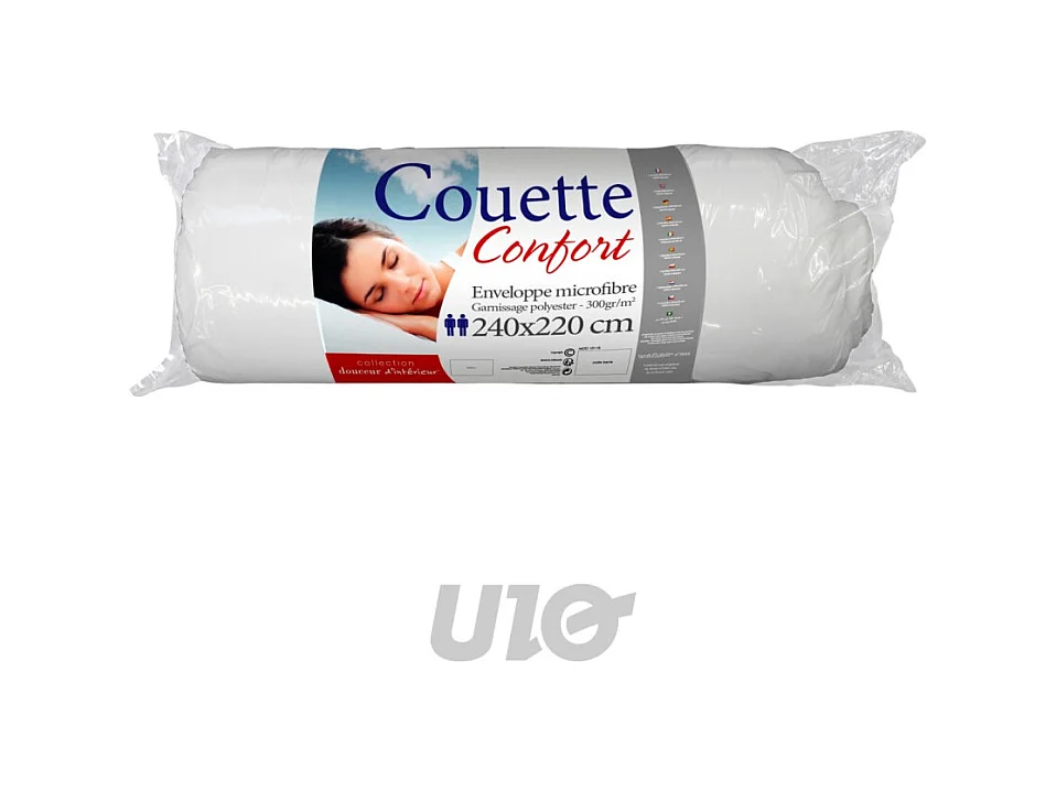 Mikrofaserbettdecke "Confort" Weiß 220x240cm Polyester