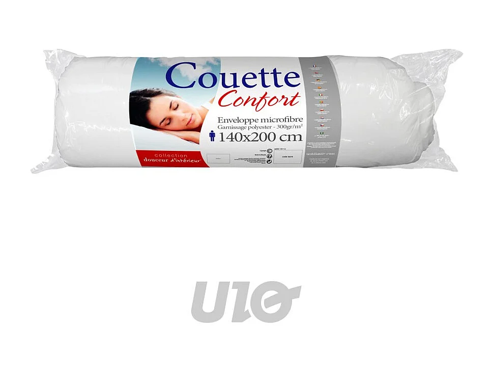 Microvezel Dekbed "Confort" Wit 140x200cm - Polyester - Oeko-tex