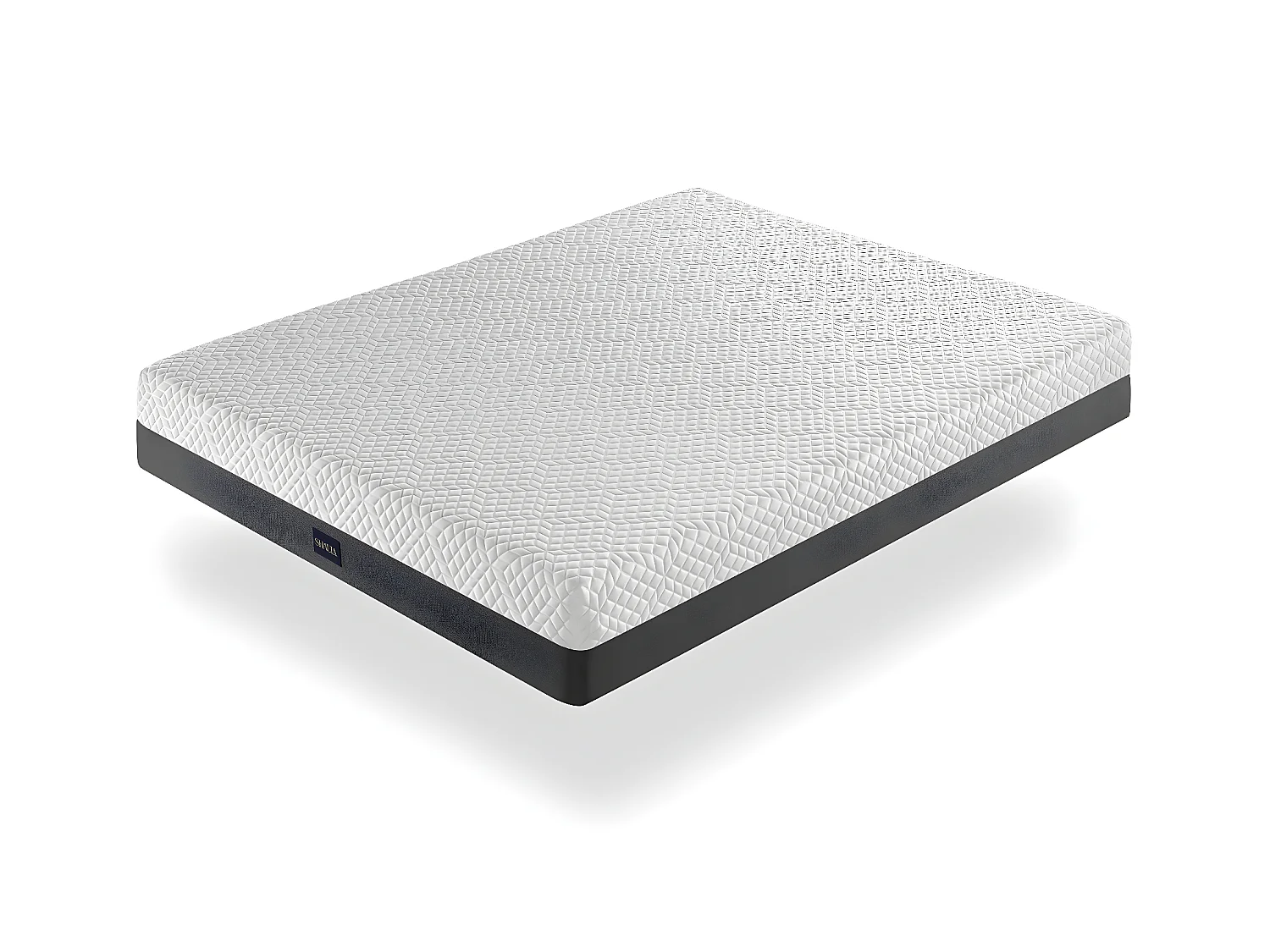 Matelas 200X200 COSMO SPRING, Epaisseur 25 CM, Dehoussable, ergonomique, hybride et ressorts. Fermete 3/5 Moyenne