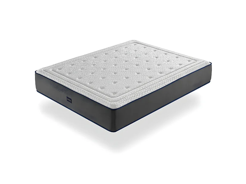 Matratze 160X200 OLYMPO, Hohe 30 CM, viskoelastisch, Ergonomisch, hybrid und atmungsaktiv. Mittlere Hartegrad H2