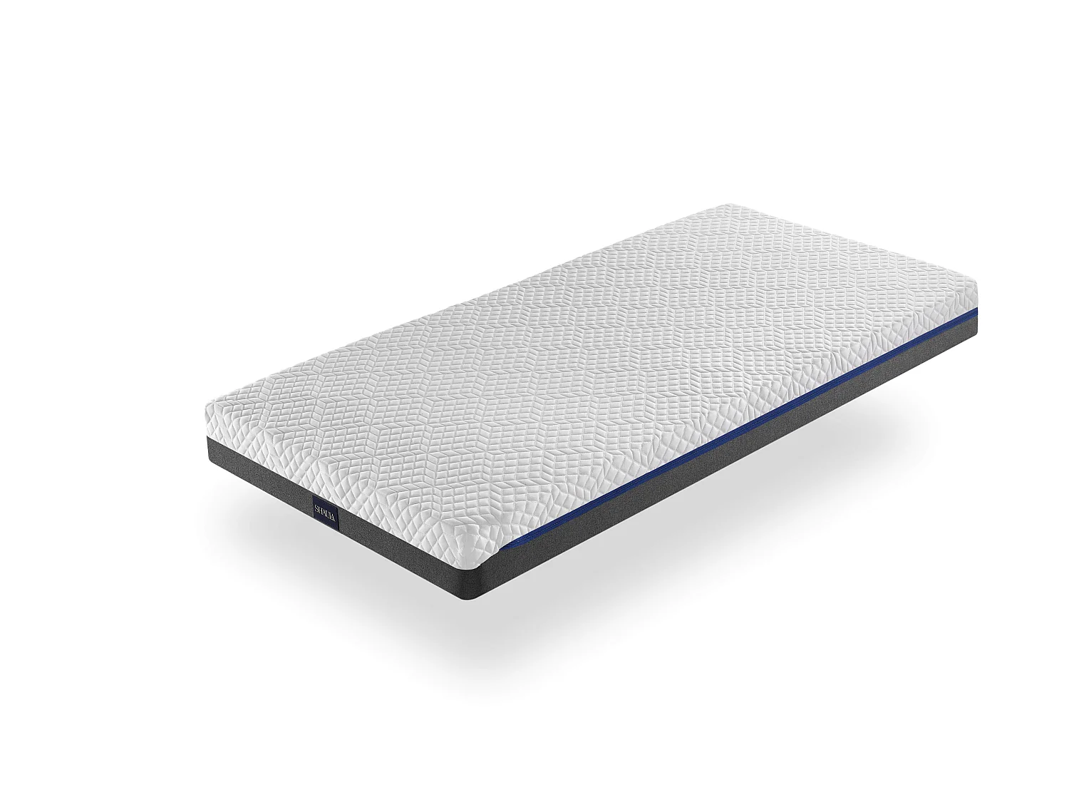 Matelas Juvenil 70X160 PLATON SPRING, Epaisseur 20 CM, Dehoussable, Moussee a memoire, ressorts et ergonomique. Montessori