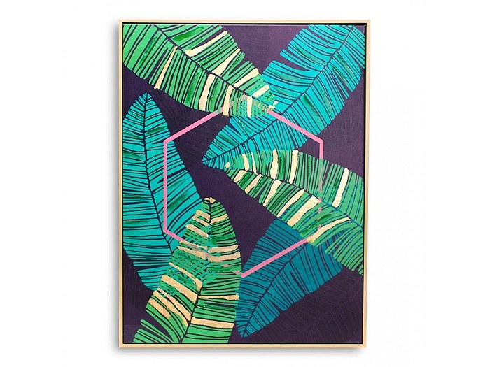 Tableau sur toile - Palmiers de coco sur la plage
