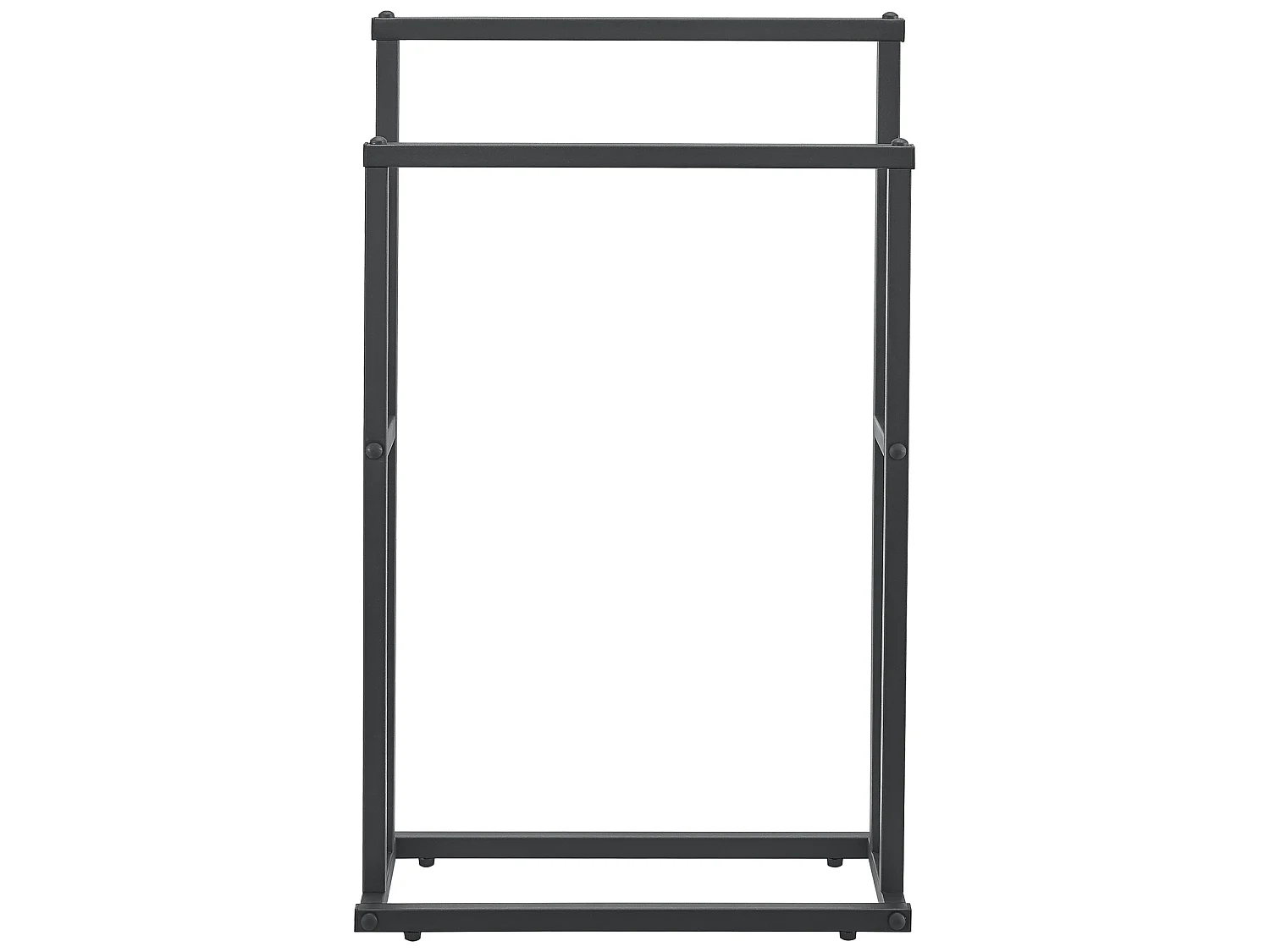 Porte-serviettes Omalo à 2 barres en acier 78 x 48 x 24 cm [en.casa]