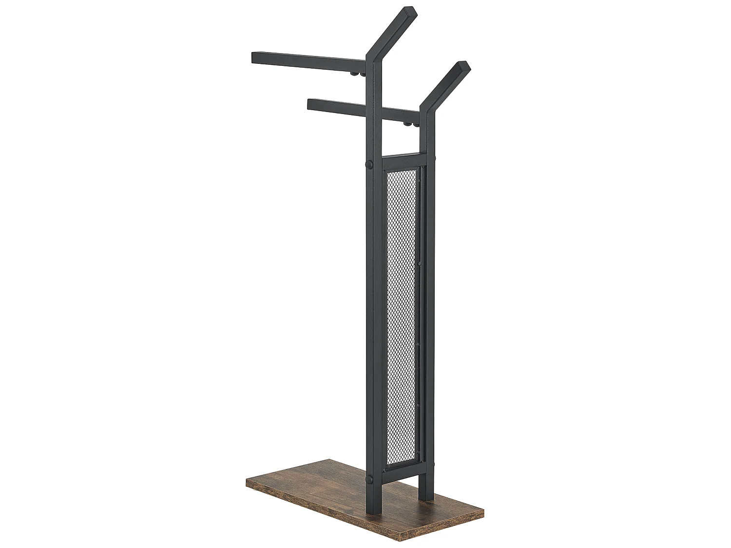 Porte-serviettes Telavi à 2 barres en acier et MDF 88 x 40 x 20 cm [en.casa]