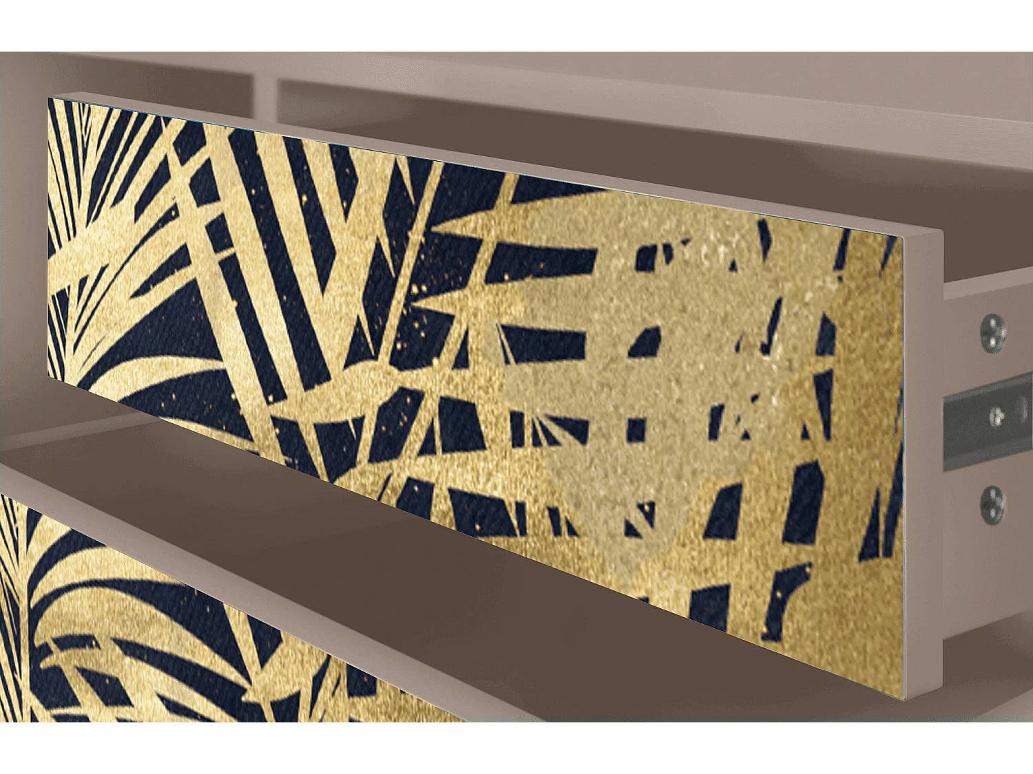 Mueble de TV - 170х59х48 cm - T4 - Jungle Vibes, Latte