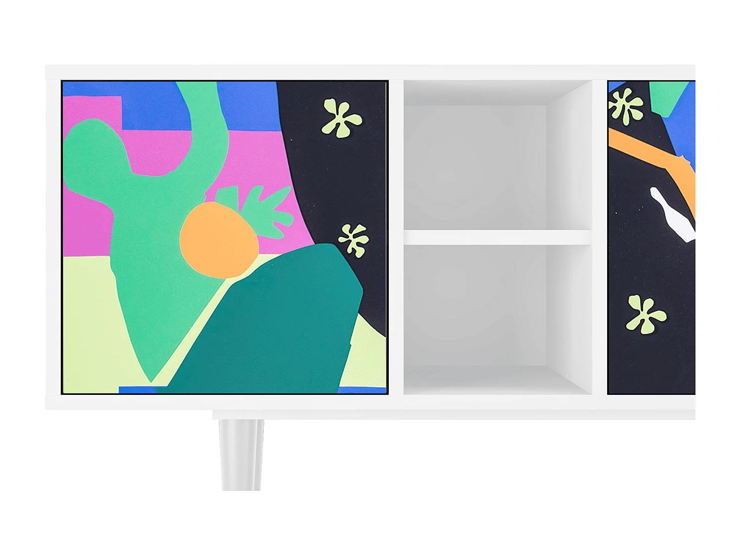 TV-Möbel - 150х69х41 cm - T5 - La Tristesse du Roi, Weiß