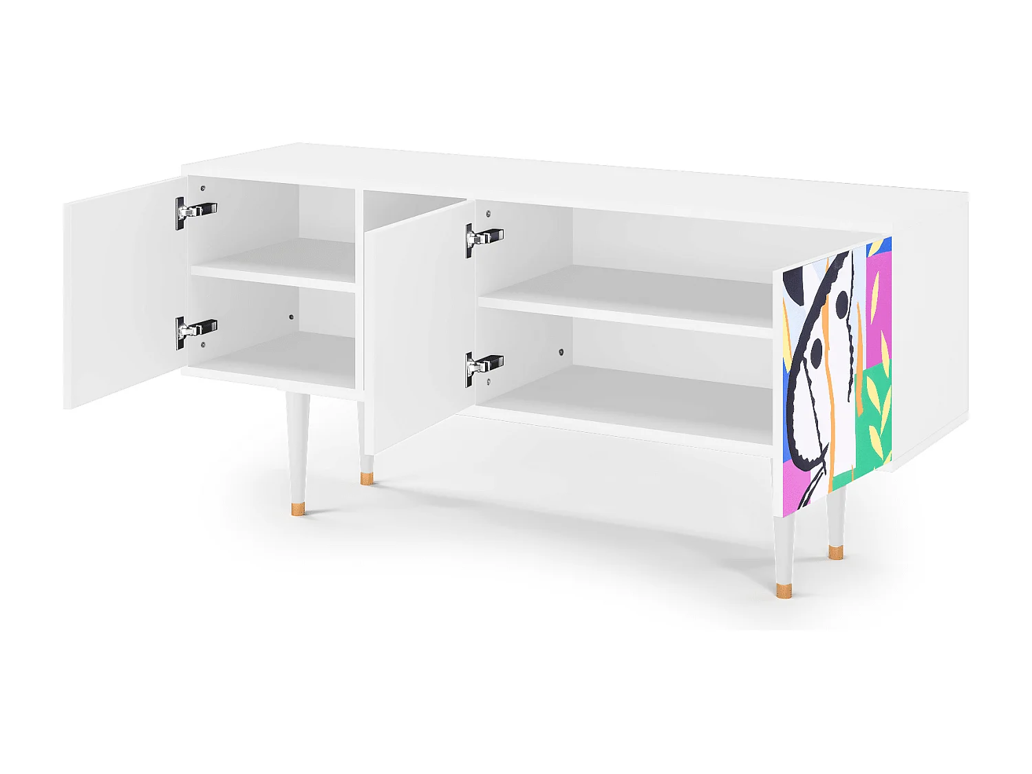 TV-Möbel - 150х69х41 cm - T5 - La Tristesse du Roi, Weiß