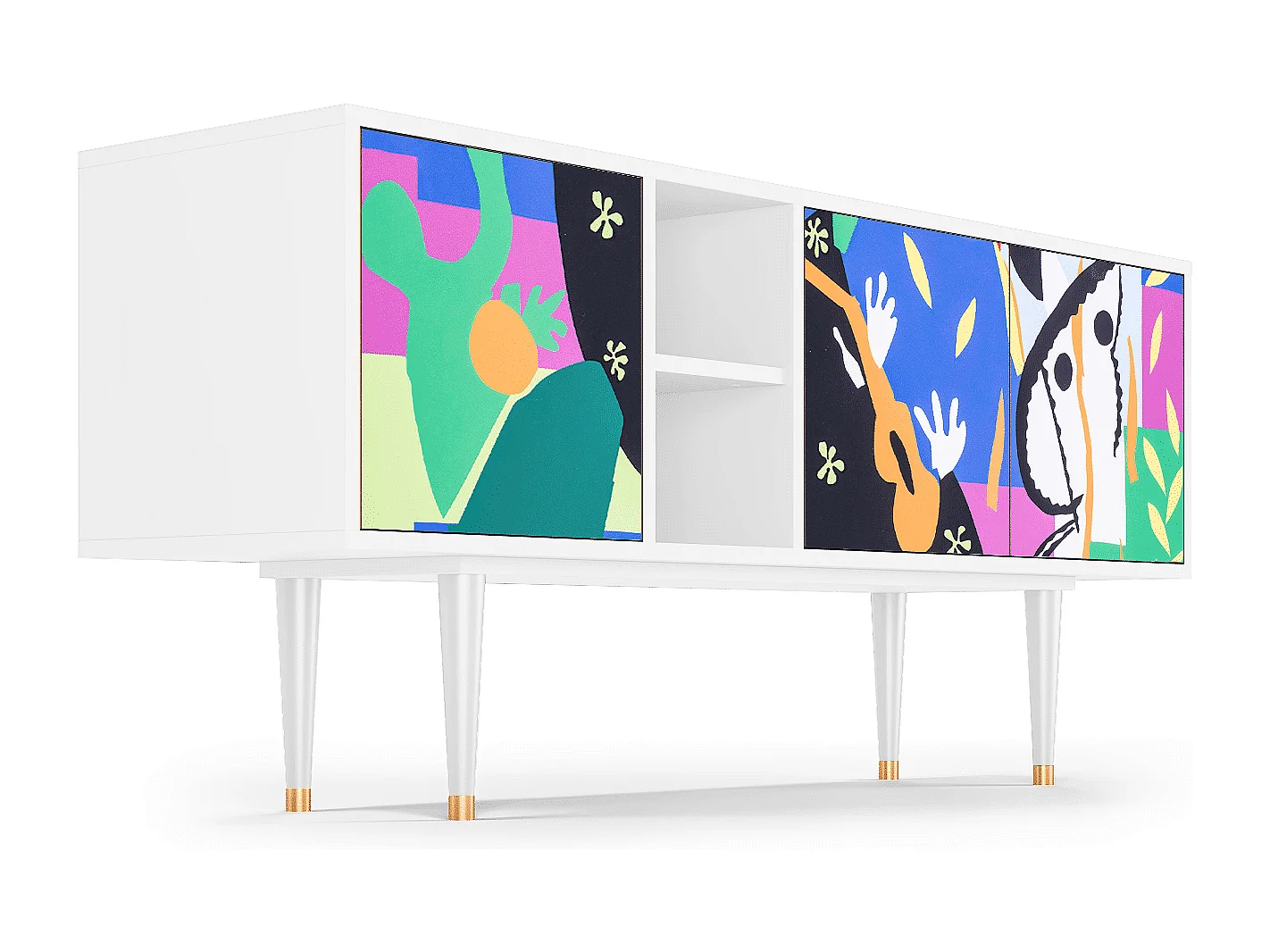 TV-meubel - 150х69х41 cm - T5 - La Tristesse du Roi, Wit