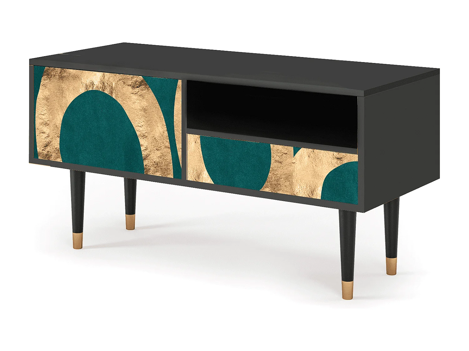 Meuble TV - 115х59х48 cm - T3 - Zircon Sphere, Anthracite