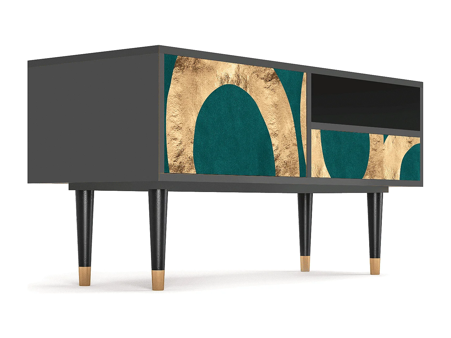 Meuble TV - 115х59х48 cm - T3 - Zircon Sphere, Anthracite