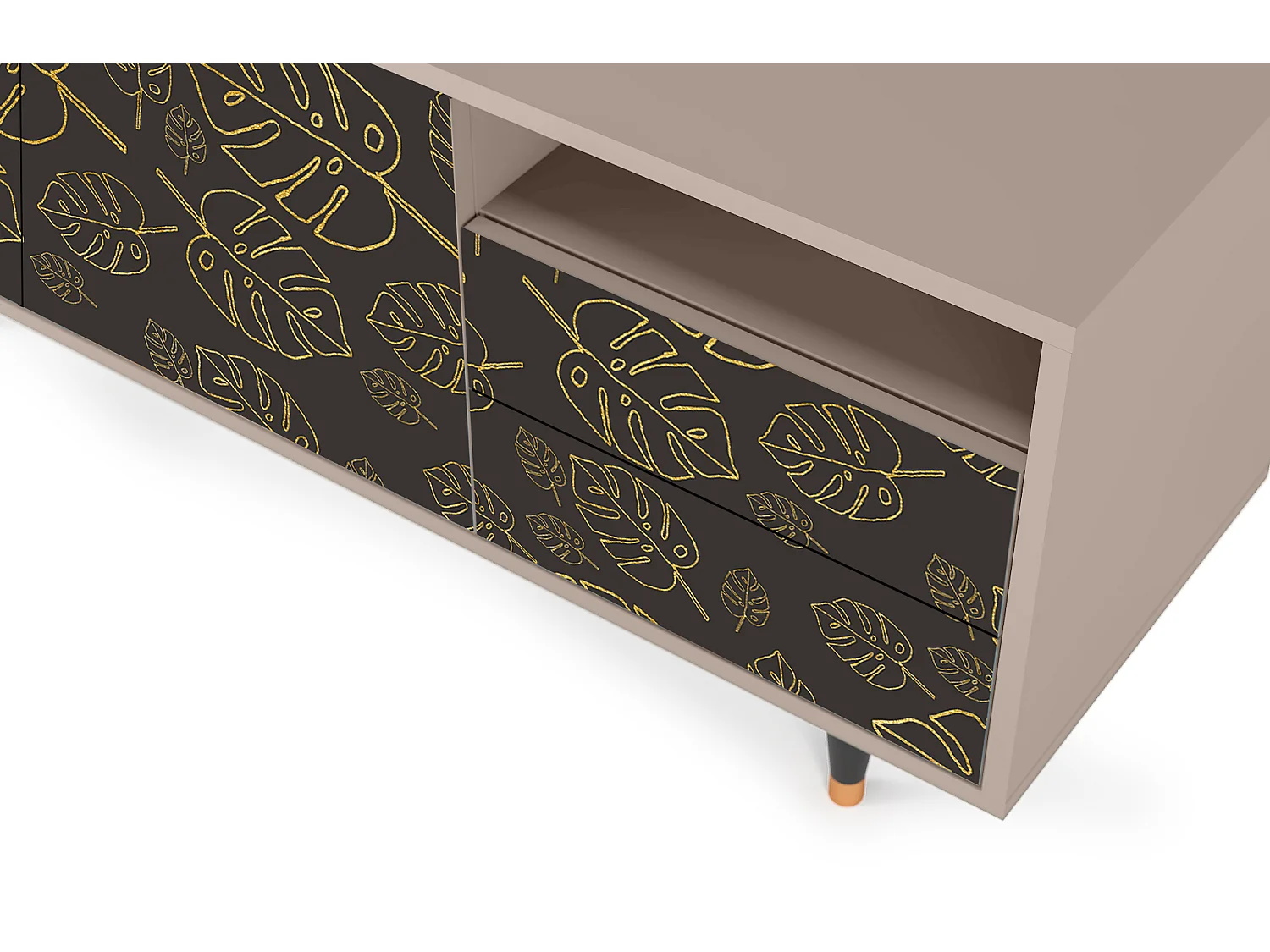 Mueble de TV - 125х56х41 cm - T7 - Fall Of The Leaves, Latte