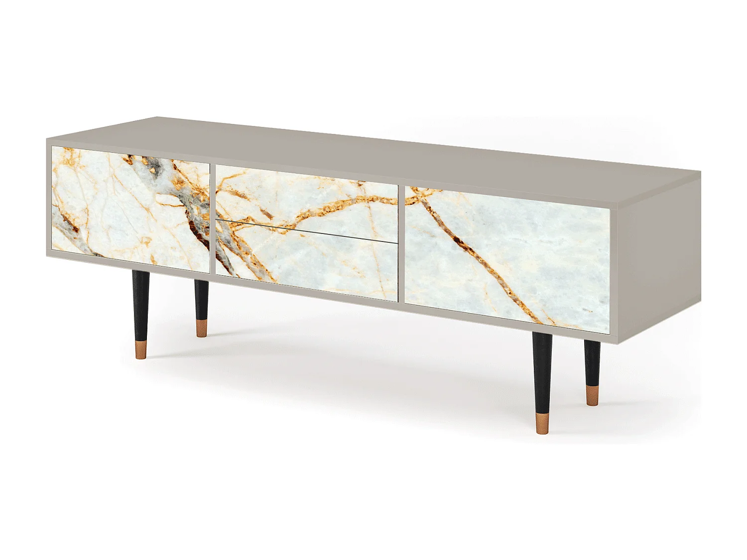 Meuble TV - 170х59х48 cm - T4 - Sabley Marble, Sable