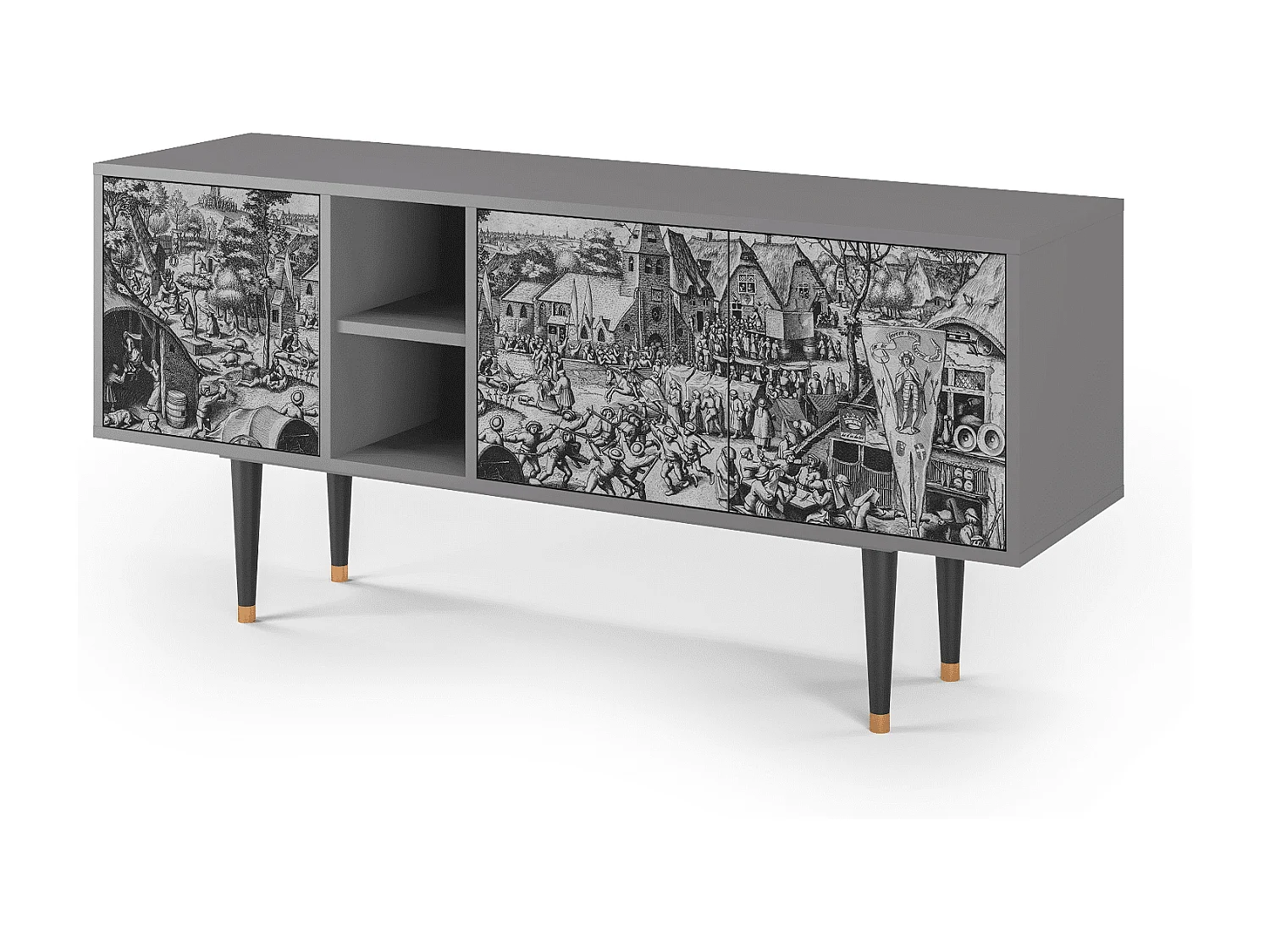 TV-Möbel - 150х69х41 cm - T5 - The Festival of Saint, Grau