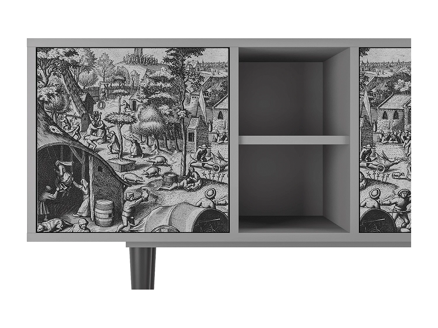 TV-Möbel - 150х69х41 cm - T5 - The Festival of Saint, Grau