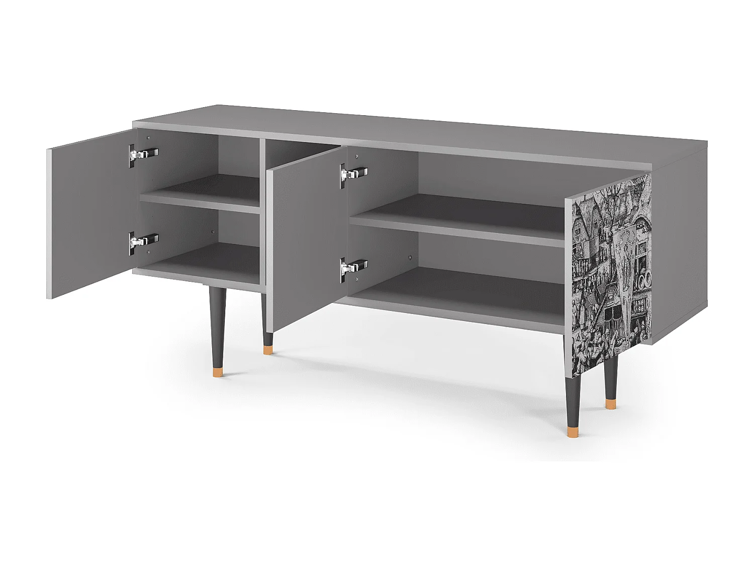 TV-Möbel - 150х69х41 cm - T5 - The Festival of Saint, Grau