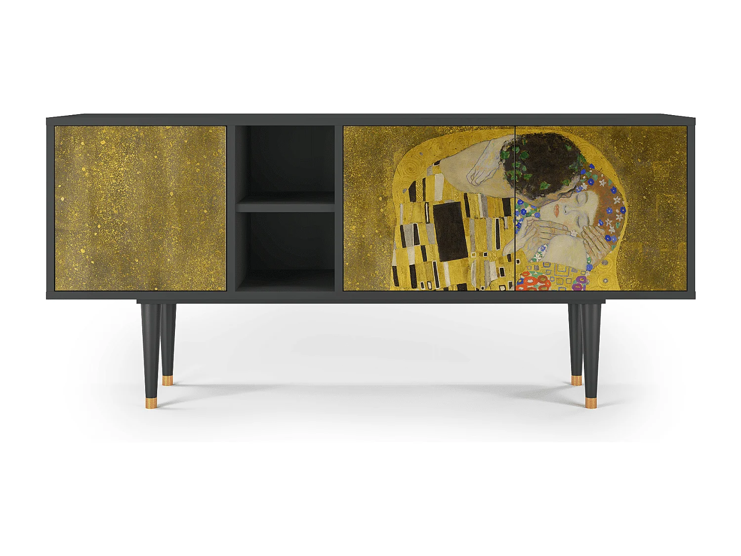 TV-meubel - 150х69х41 cm - T5 - The Kiss by Klimt , Antraciet