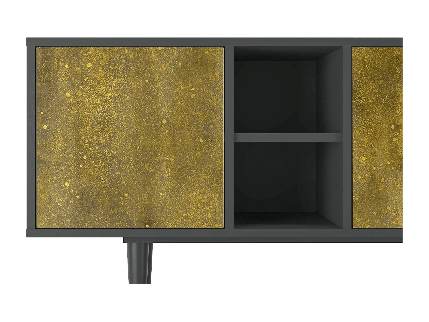 Meuble TV - 150х69х41 cm - T5 - The Kiss by Klimt , Anthracite
