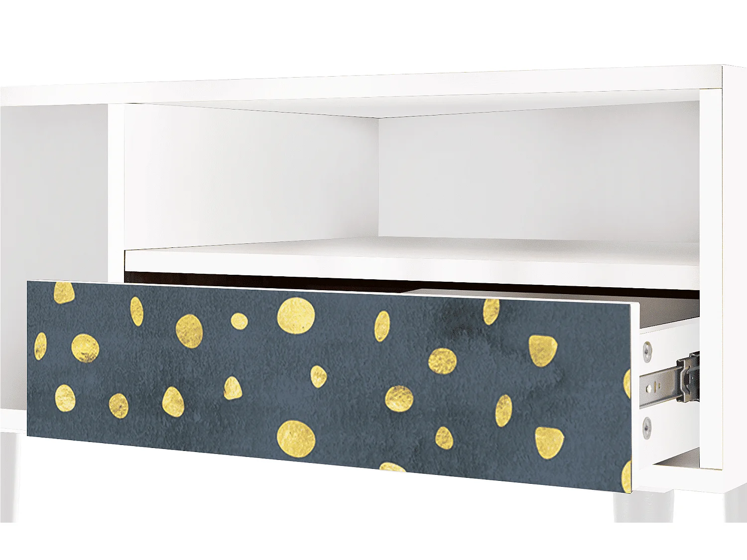 Szafka RTV - 115х59х48 cm - T3 - Foggy Lights, Biały