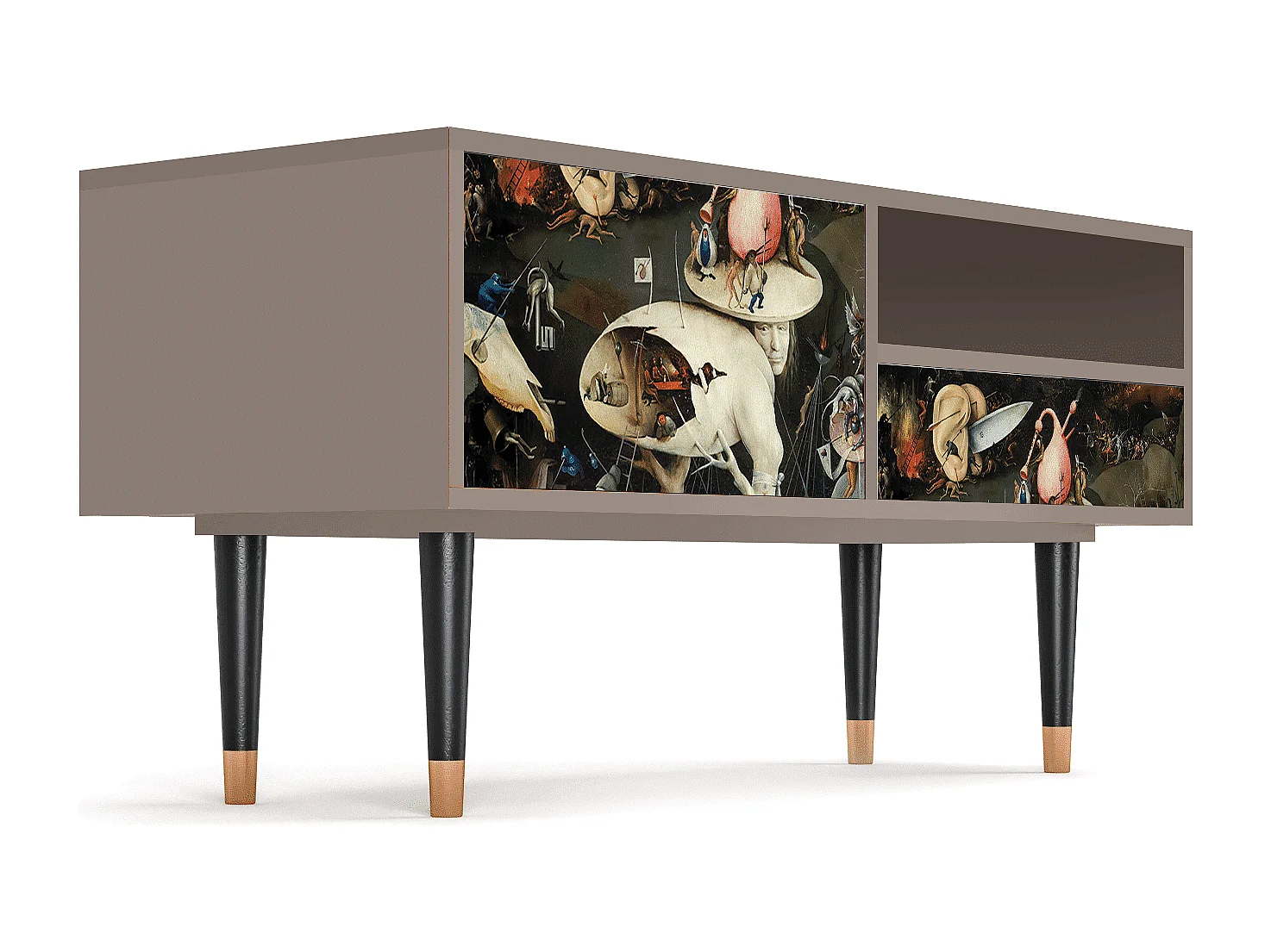 Meuble TV - 115х59х48 cm - T3 - The Garden 2, Latte