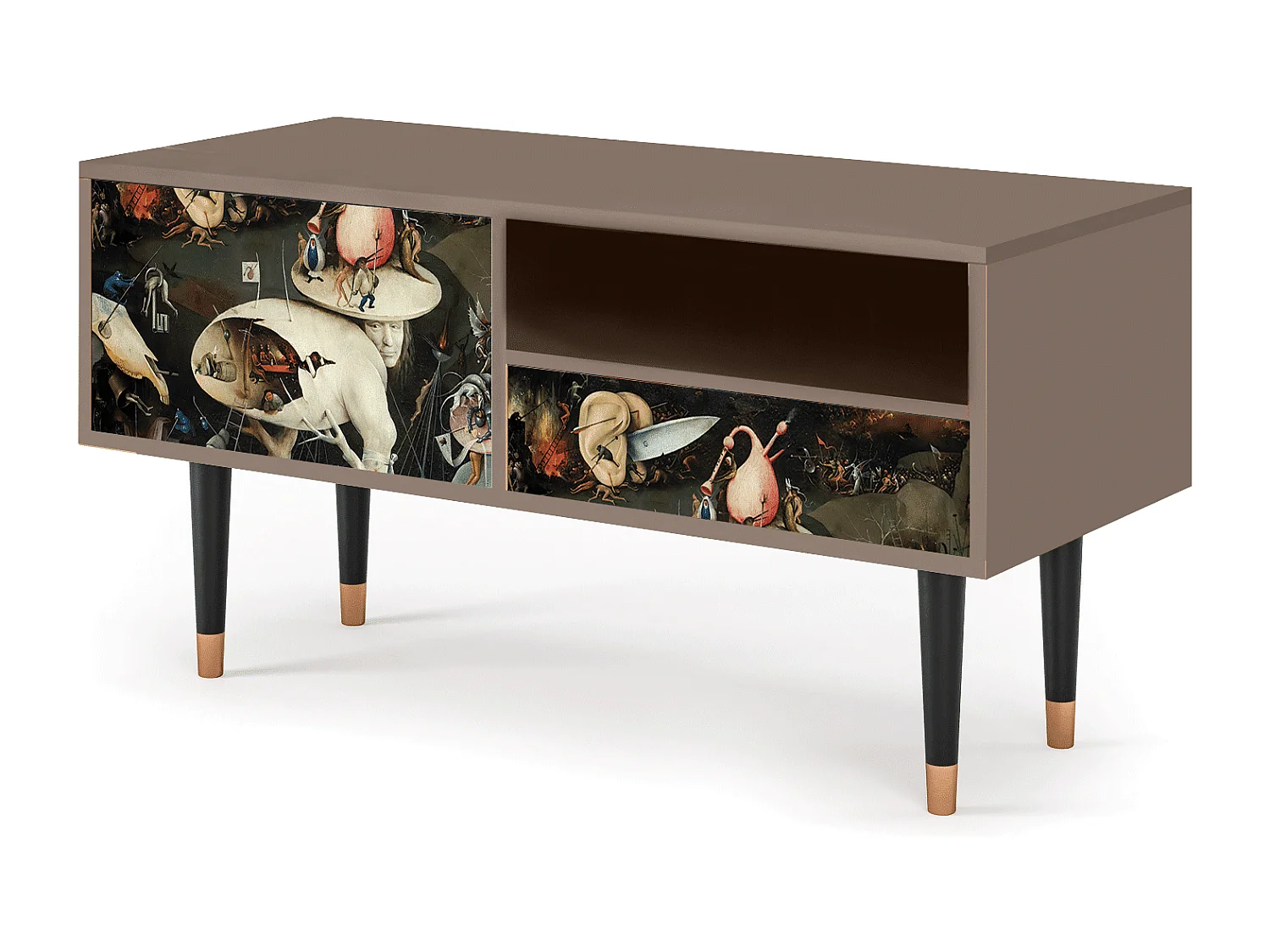 Mobile TV - 115х59х48 cm - T3 - The Garden 2, Latte