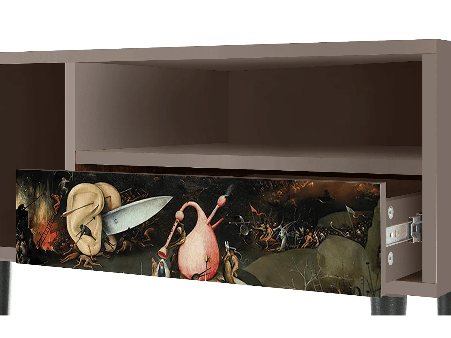 Mobile TV - 115х59х48 cm - T3 - The Garden 2, Latte