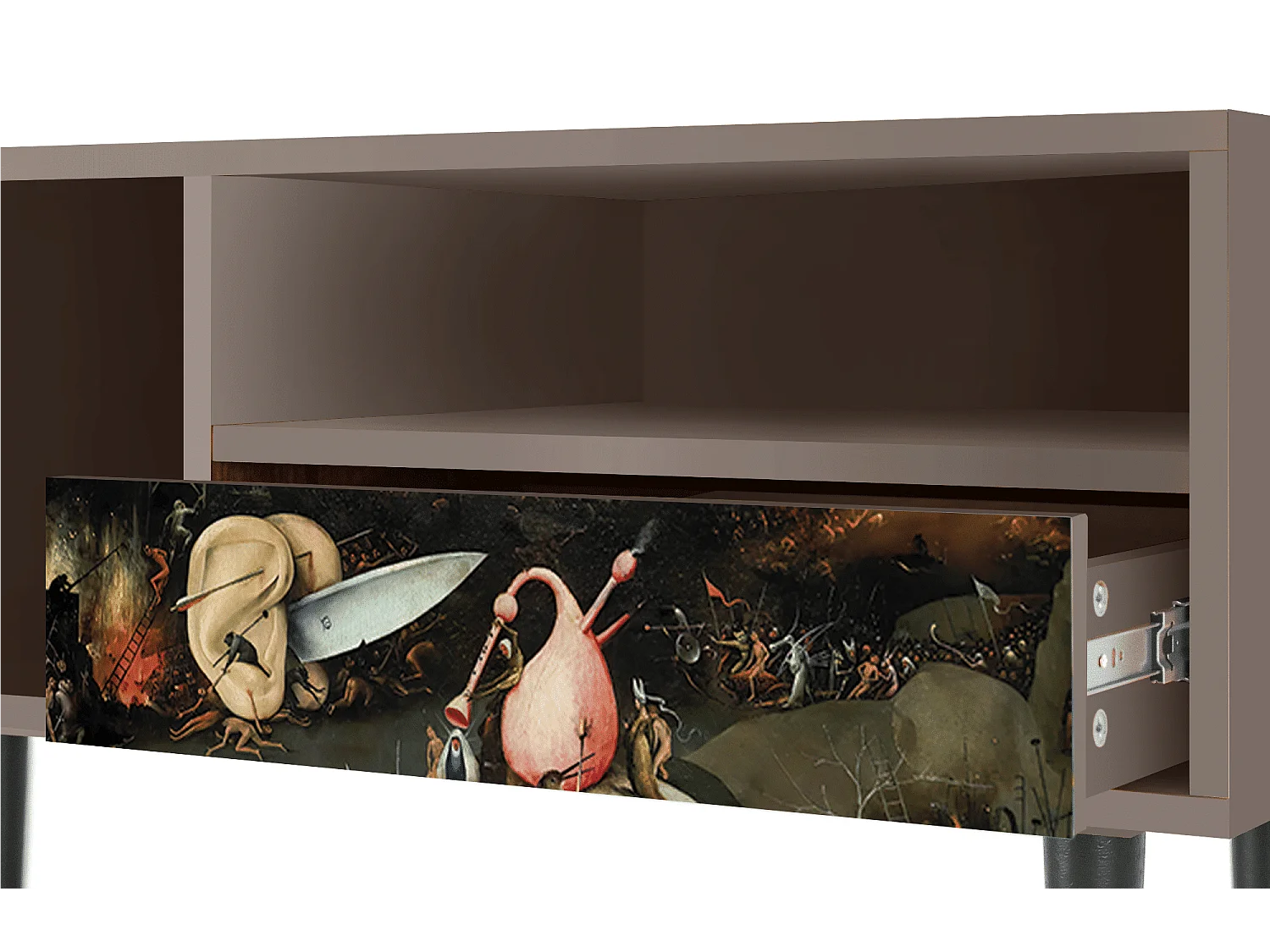 Meuble TV - 115х59х48 cm - T3 - The Garden 2, Latte