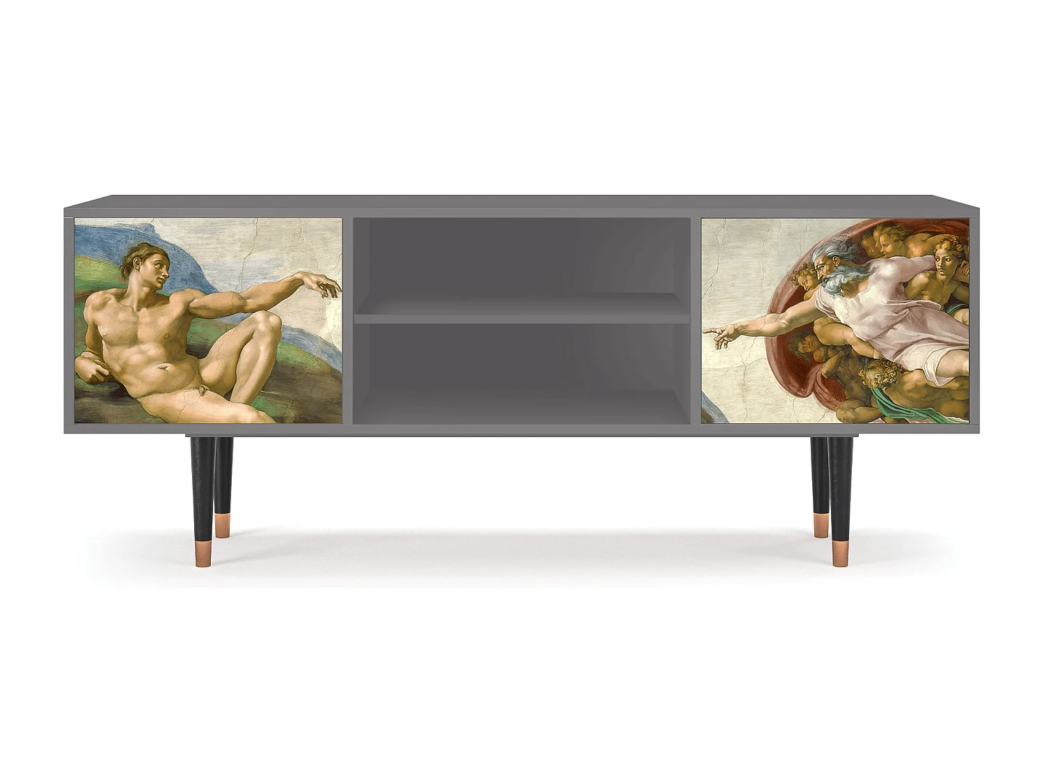 Mueble de TV - 170х69х48 cm - T2 - The Creation of Adam, Cinza
