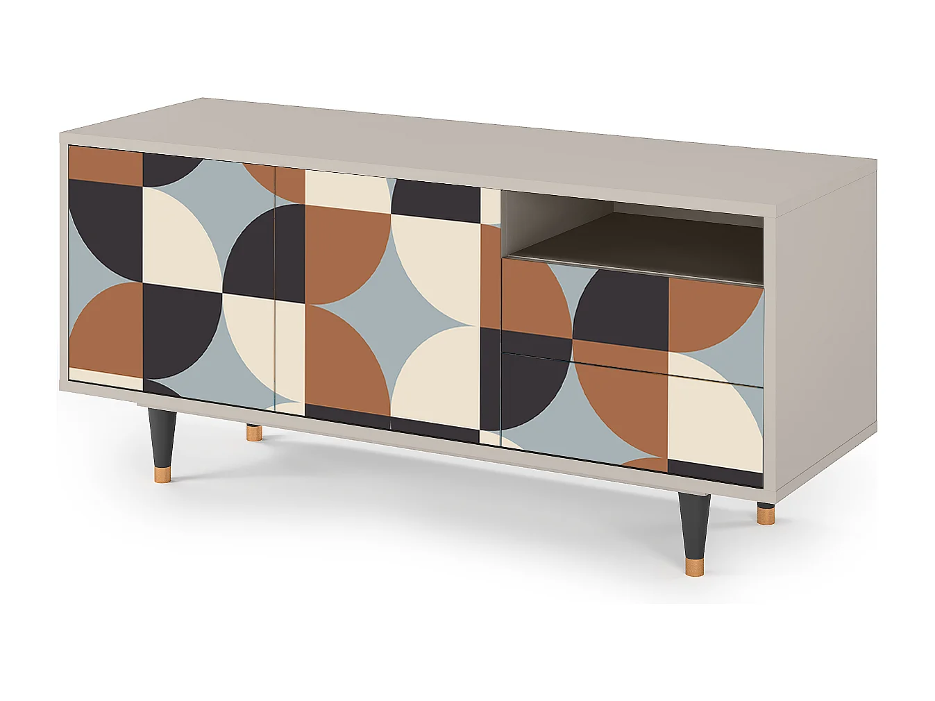 Mueble de TV - 125х56х41 cm - T7 - Brown Sensation, Arena