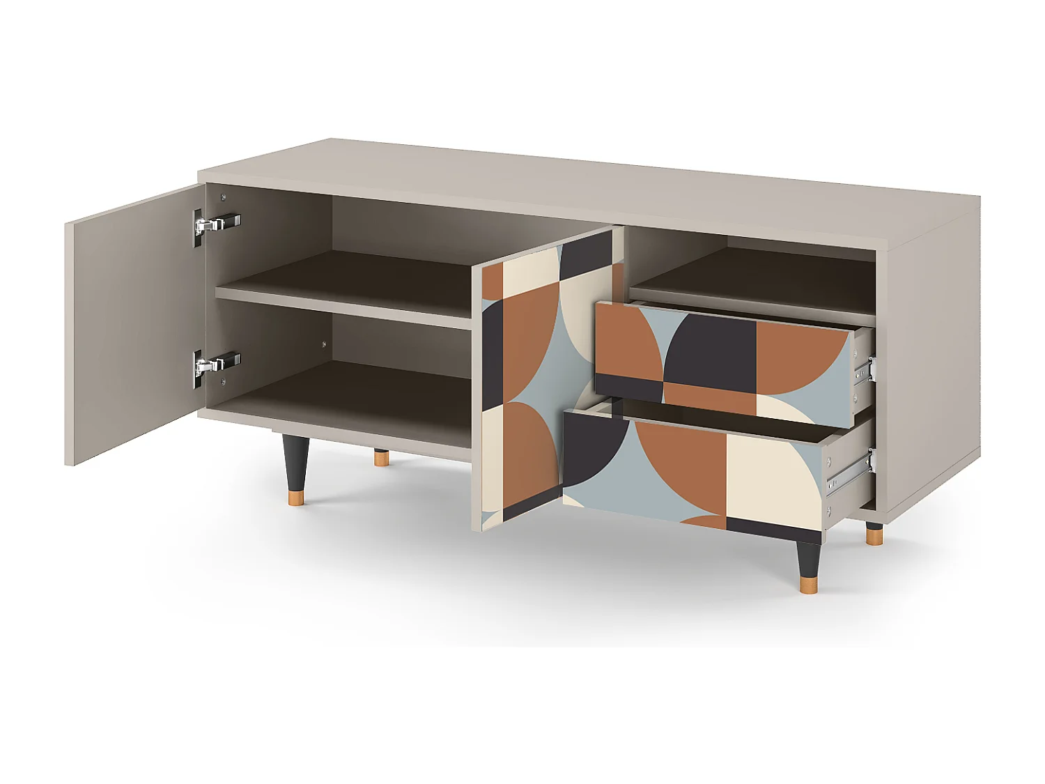 Mueble de TV - 125х56х41 cm - T7 - Brown Sensation, Arena