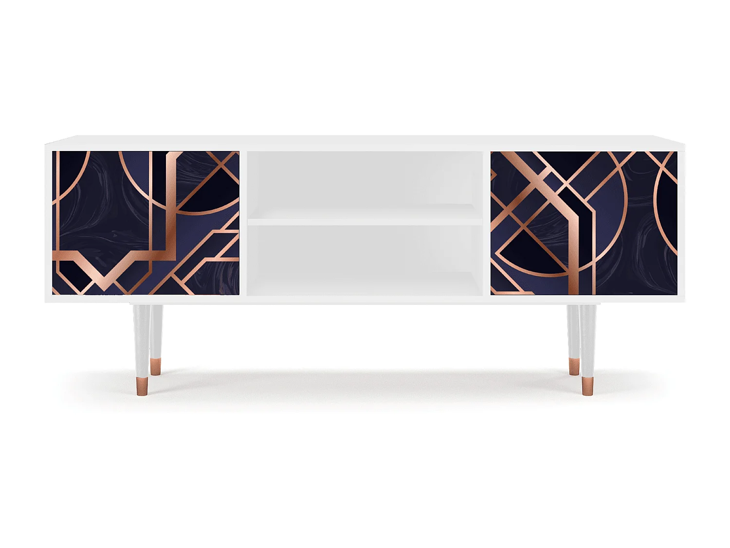 Meuble TV - 170х69х48 cm - T2 - Purple Temple, Blanc